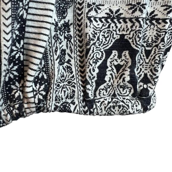 Style & Co Blouse Women's Size XL Floral Long Sleeve Boho Blue & White - Picture 4 of 9